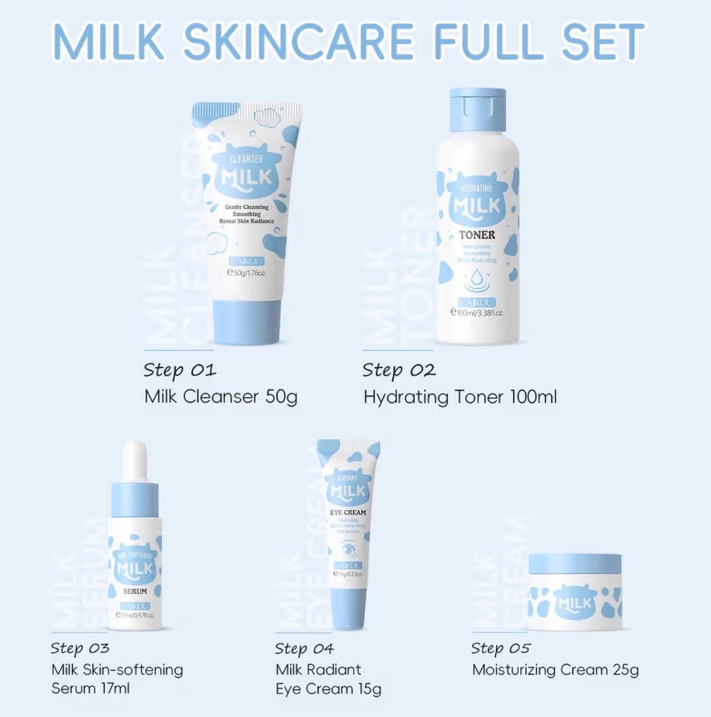 Glowing Milk Skincare Set