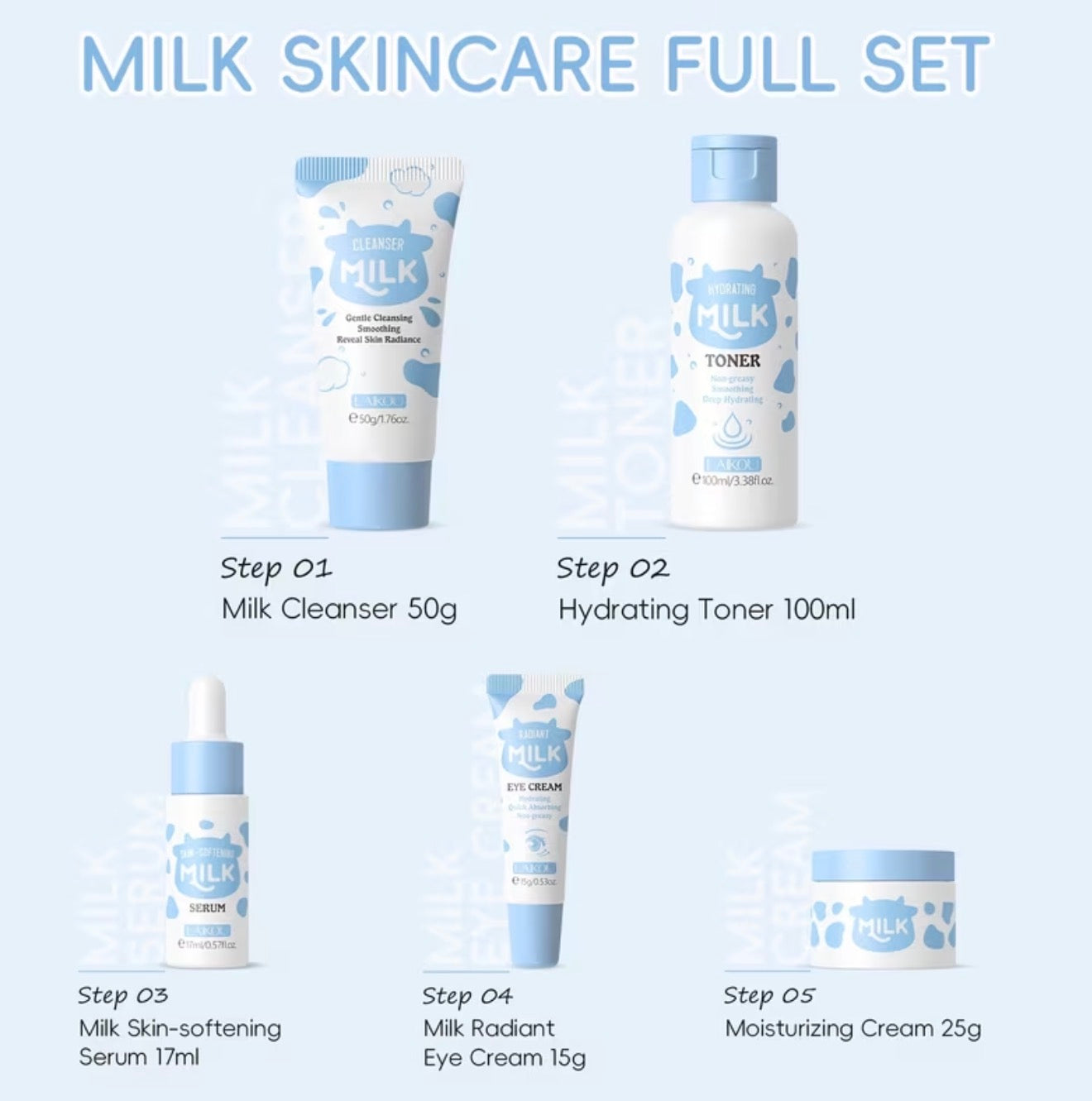 Glowing Milk Skincare Set